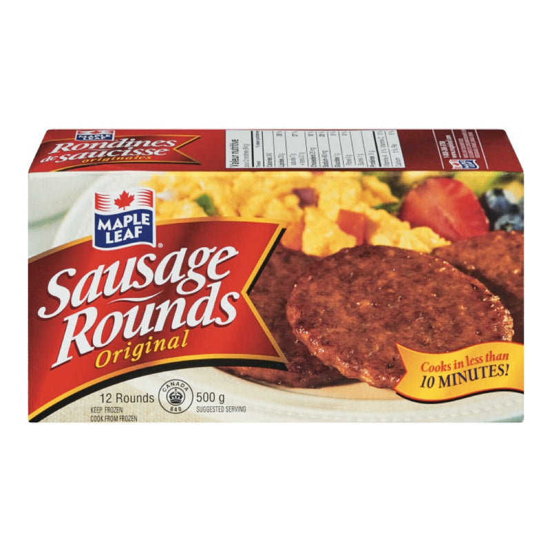 Maple Leaf Sausage Rounds, 500 g