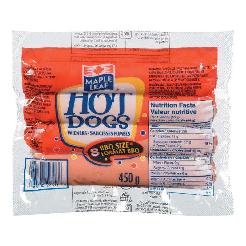Maple Lead Hot Dogs, 450 g