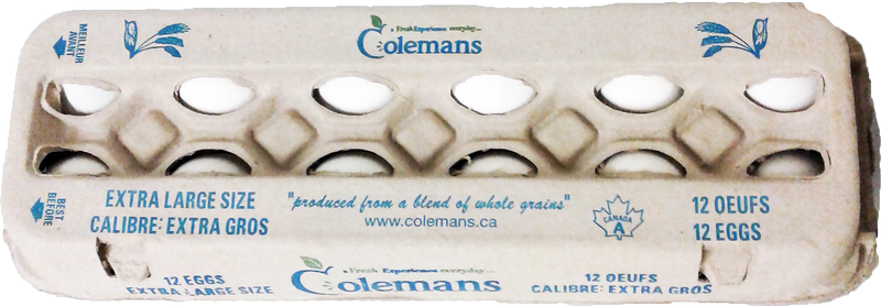 Colemans Extra Large White Eggs