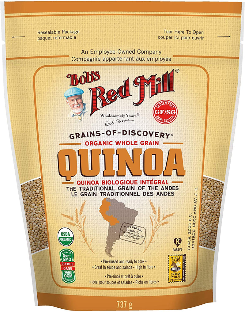 Bob's Red Mill Gluten Free Organic Whole Grain Quinoa, 737 g