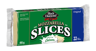 Black Diamond Mozzarella Cheese Slices, 410 g