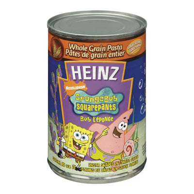 Heinz Nickelodeon Spongebob Squarepants Pasta Shapes in Tomato Sauce, 398mL