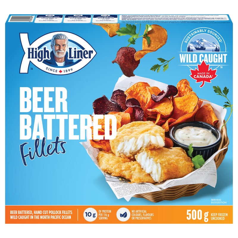 High Liner Beer Battered Fish Fillets, 500 g