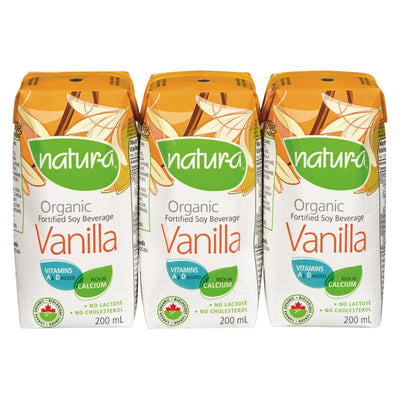 Natura Organic Vanilla Fortified Soy Beverage, 200 mL