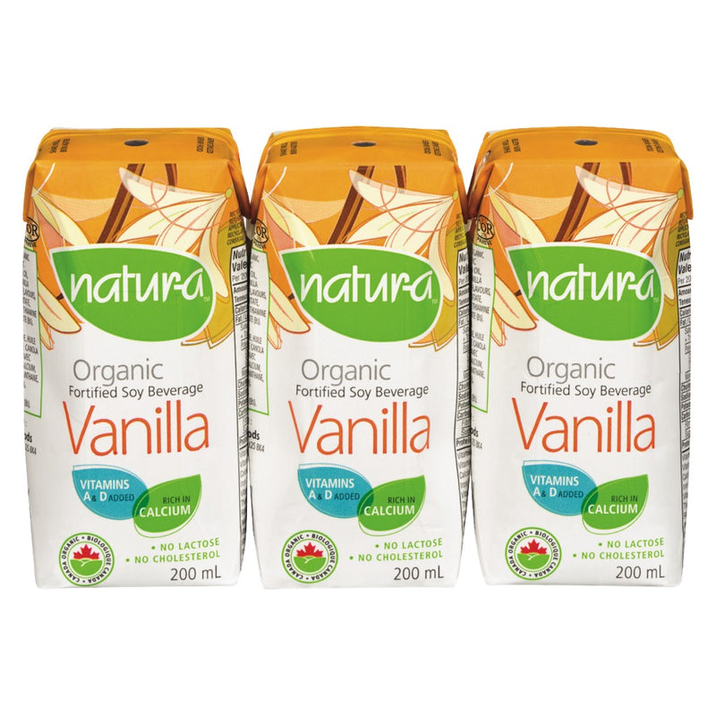 Natura Organic Vanilla Fortified Soy Beverage, 200 mL