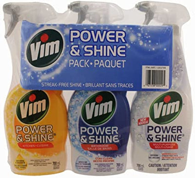 Vim Power & Shine All Purpose Cleaning Variety Pack, 700 mL