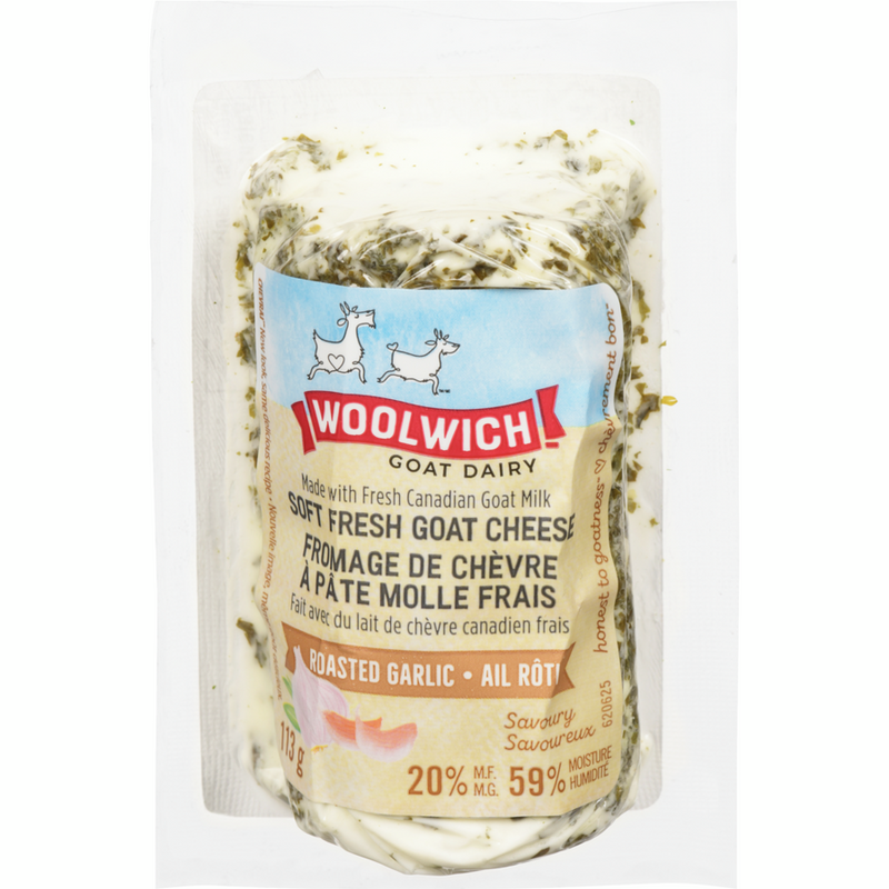Woolwich Roasted Garlic Soft Goat Cheese, 113 g