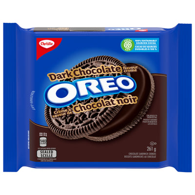 Christie Dark Chocolate Oreo Cookies, 261 g