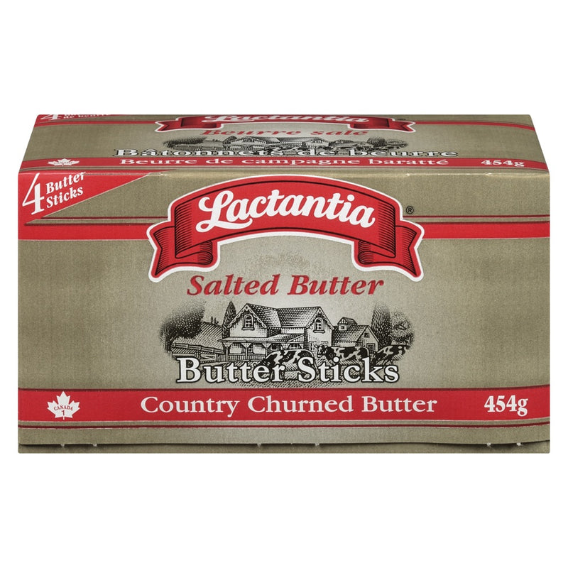 Lactantia Country Churned Butter Salted Sticks, 454 g