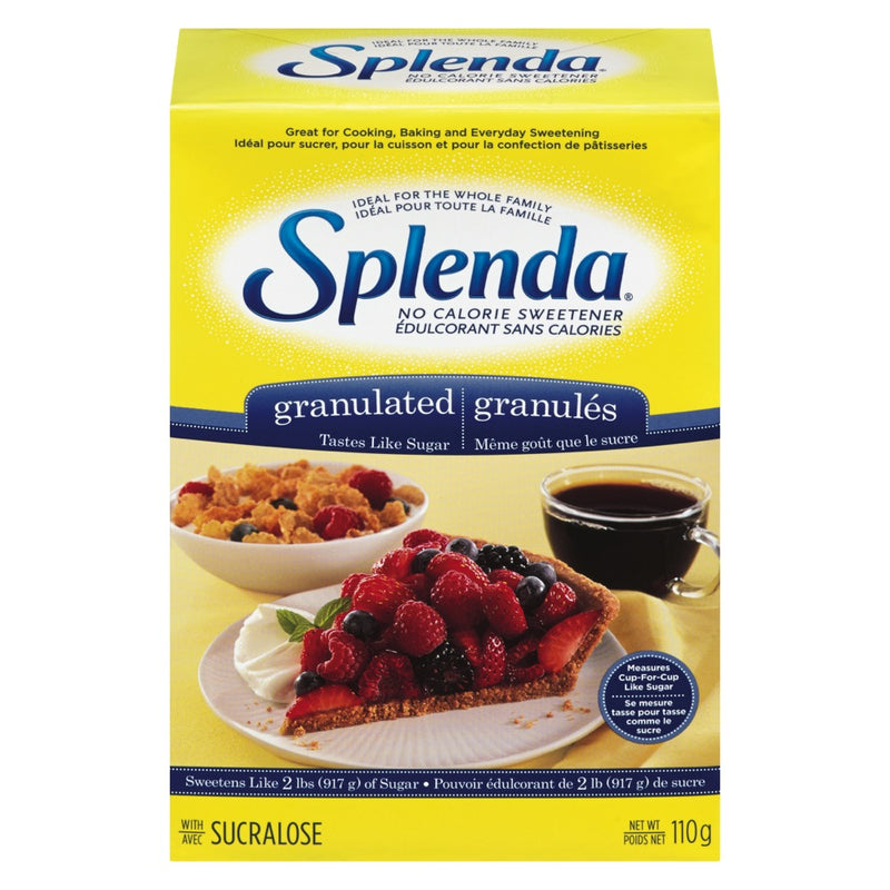 Splenda No Calorie Granulated Sweetener, 110 g