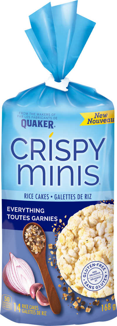 Quaker Crispy Minis Everything Rice Cakes, 168 g