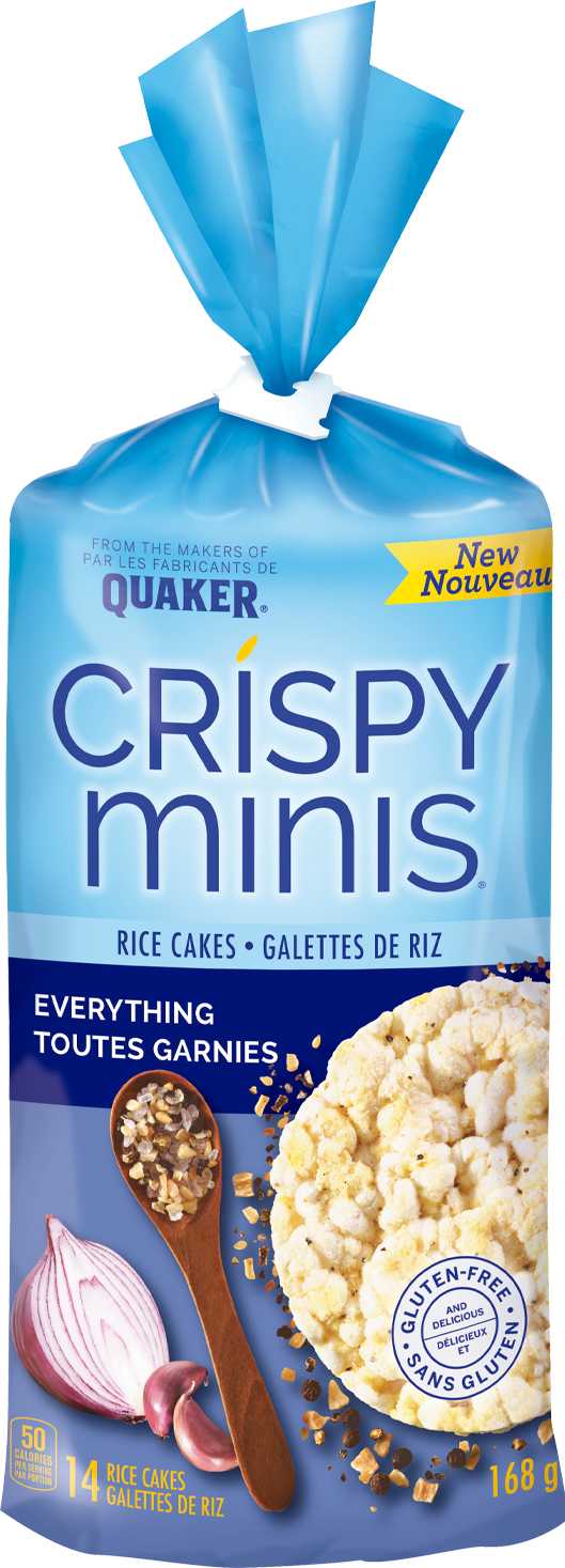 Quaker Crispy Minis Everything Rice Cakes, 168 g