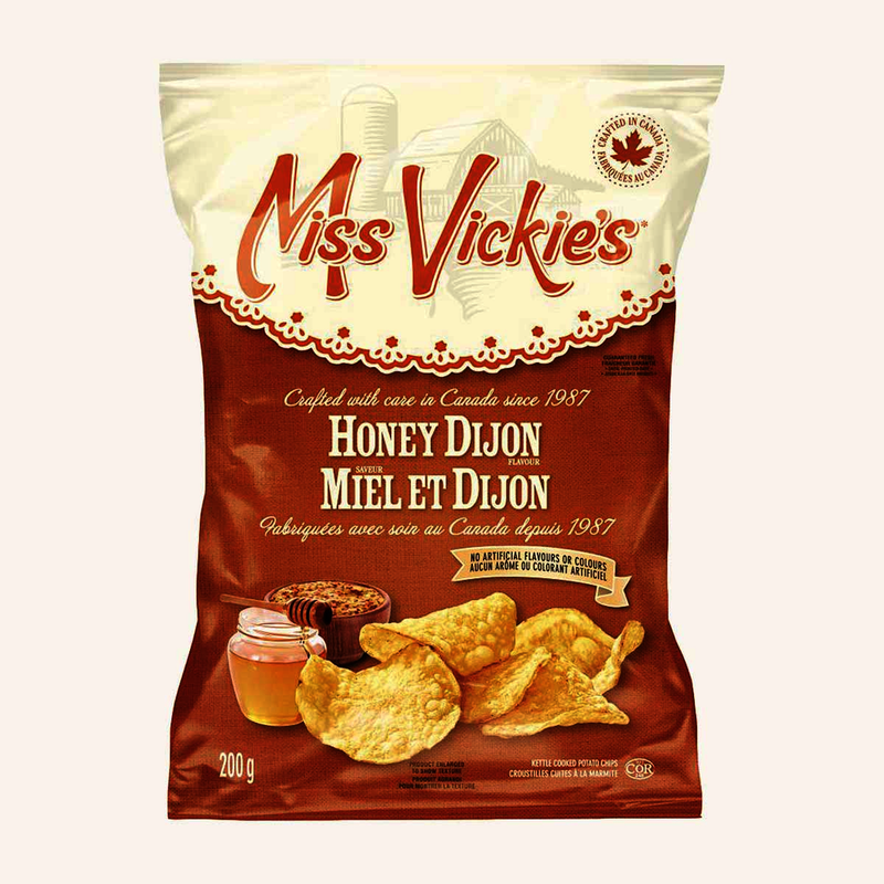 Miss Vickie's Honey Dijon Flavour Kettle Cooked Potato Chips, 200 g