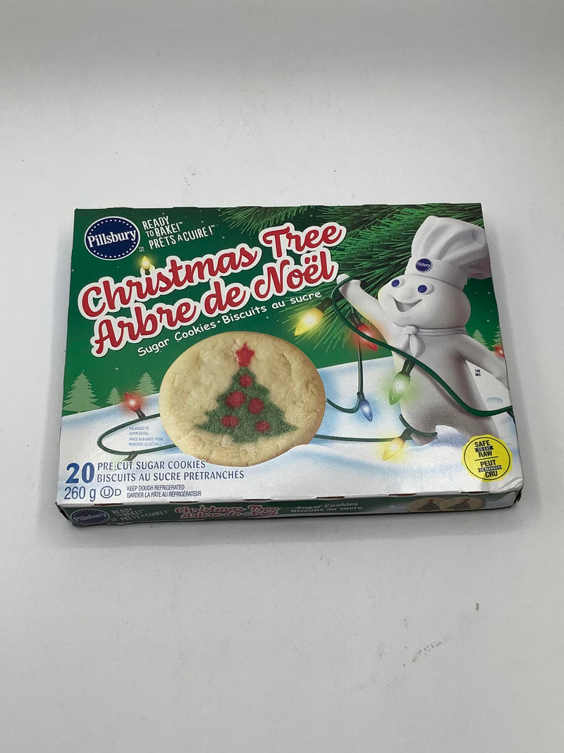 Pillsbury Ready To Bake Christmas Tree Sugar Cookies, 260 g, 20 ct
