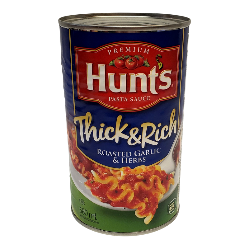 Hunts Roasted Garlic & Herbs Pasta Sauce, 680 mL