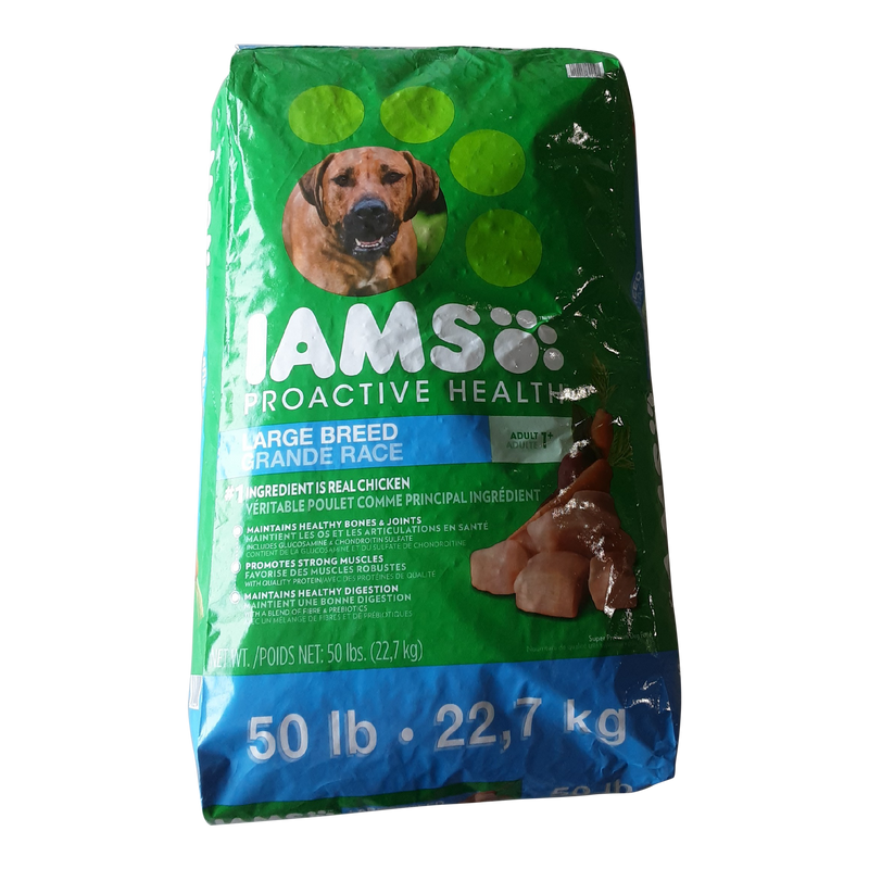 Iams Proactive Health Large Breed With Chicken Dog Food, 22.68 kg
