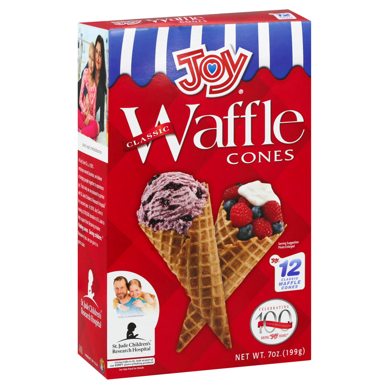 Joy Classic Waffle Cones, 199 g  (12 ct)