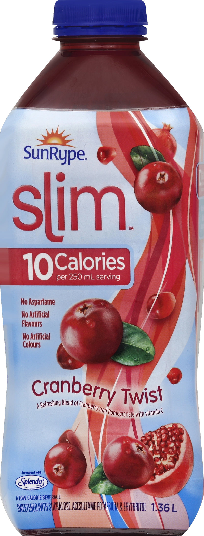 SunRype Slim Cranberry Twist Beverage, 1.36L