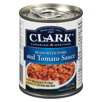 Clark Beans With Pork And Tomato Sauce, 227 mL