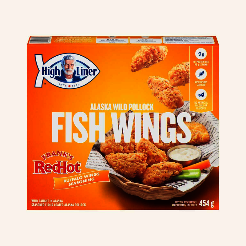 High Liner Buffalo Wings Seasoning Alaska Wild Pollock Fish Wings, 454 g