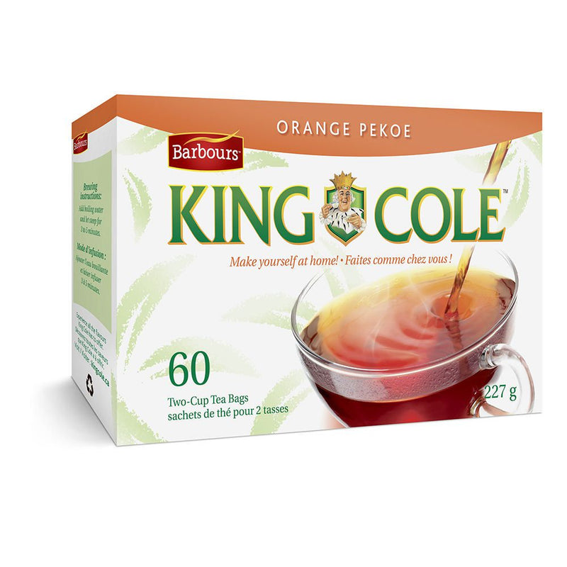 Barbours King Cole Orange Pekoe Tea Bags, 60 ct