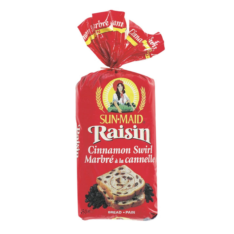 Sun-Maid Cinnamon Swirl Raisin Bread, 450 g