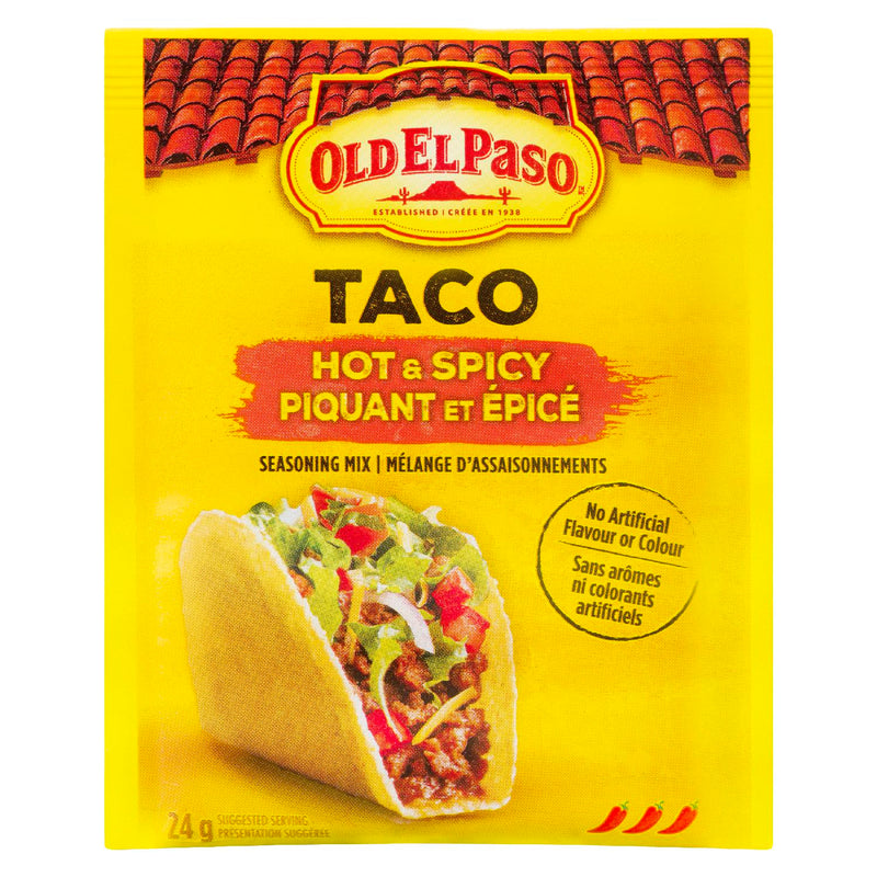Old El Paso Taco Hot & Spicy Seasoning Mix, 24 g
