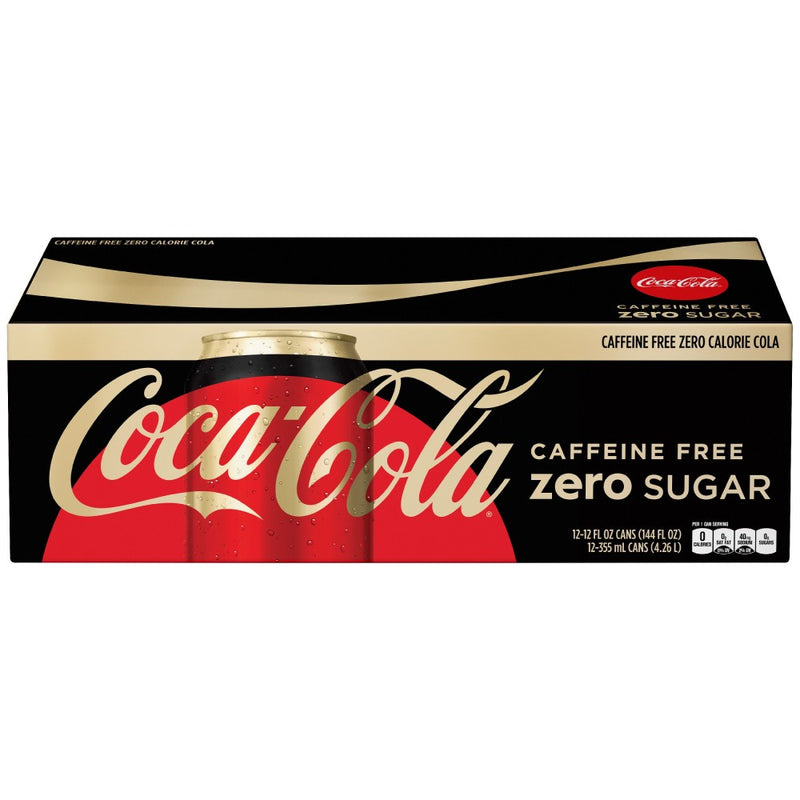 Coca-Cola Caffeine Free Zero Sugar Soda, 355 mL, 12 ct