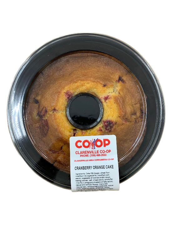 Cranberry Orange Tube Cake, 645 g