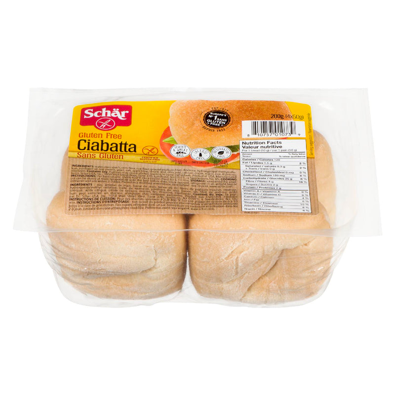 Schar Gluten Free Ciabatta, 200 g
