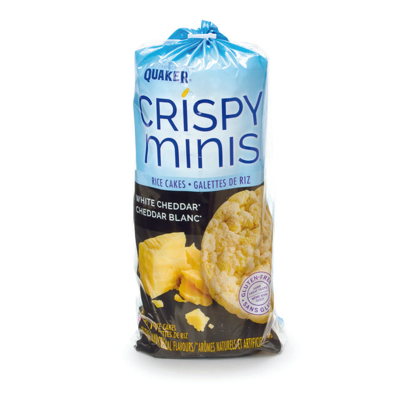 Quaker Crispy Minis White Cheddar Rice Cakes, 140g