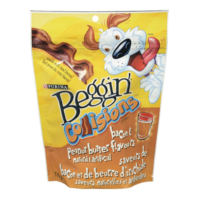 Beggin' Strips Collisions Bacon & Peanut Butter Flavour, 170 g