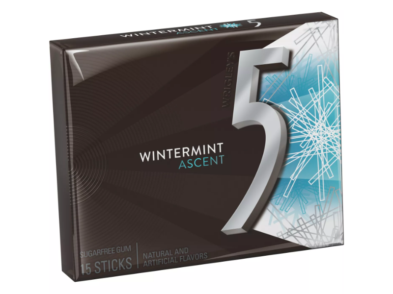 5 Wintermint Ascent Gum, 15 pieces