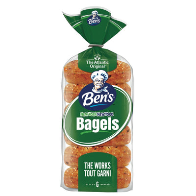 The Atlantic Original Ben's New York New York Bagels, 6 ct