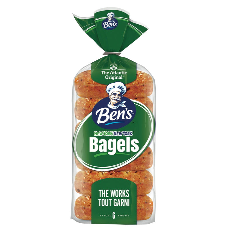 The Atlantic Original Ben's New York New York Bagels, 6 ct
