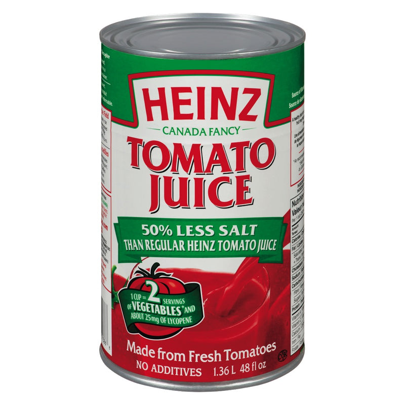 Heinz 50% Less Salt Tomato Juice, 1.36 l, 1.42 litre