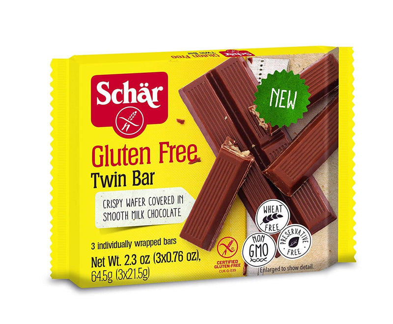 Schar Gluten Free Twin Bar Cookies, 65 g