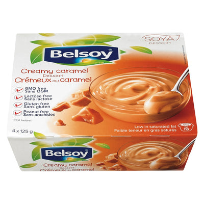 Belsoy Creamy Caramel, 4 count, 125 g