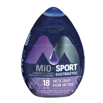 Mio Sport + Electrolytes Liquid Water Enhancer Arctic Grape, 48 m
