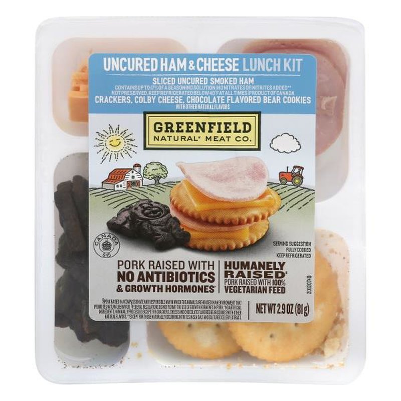 Greenfield Uncured Ham & Cheese Lunch Kit, 82 g