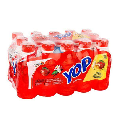Yoplait Yop Drinkable Yogurt Variety Pack, 15 x 200 mL