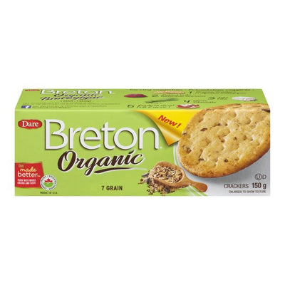 Breton Organic 7 Grain Crackers, 150 g