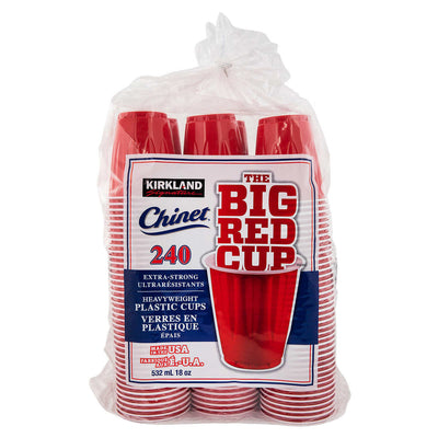 Kirkland Chinet Big Red Cups, 240 ct