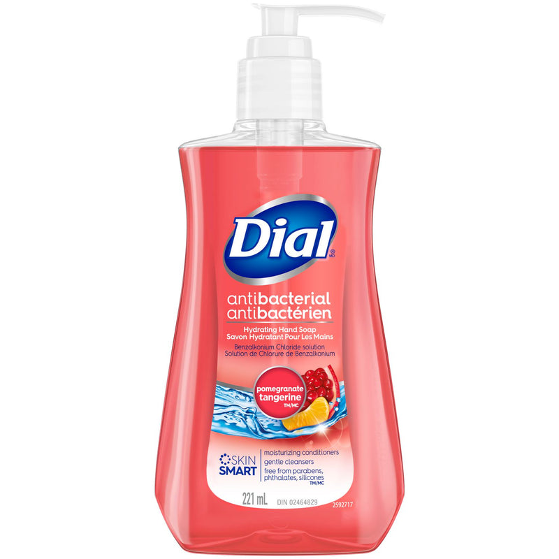 Dial Liquid Pomegranate Tangerine Antibacterial Hand Soap, 221 mL