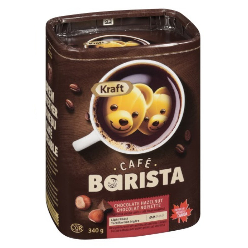 Kraft Café Barista Chocolate Hazelnut Light Roast Ground Coffee, 340 g