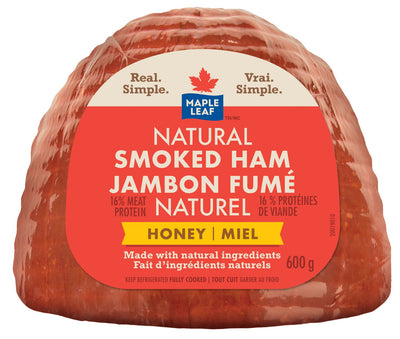 Maple Leaf Natural Honey Smoked Ham, 600 g