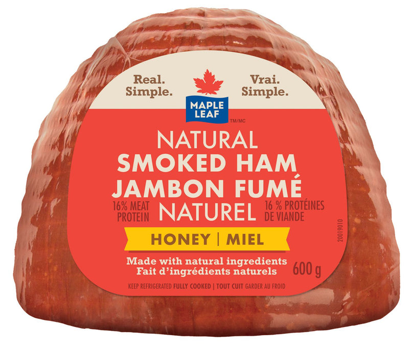 Maple Leaf Natural Honey Smoked Ham, 600 g