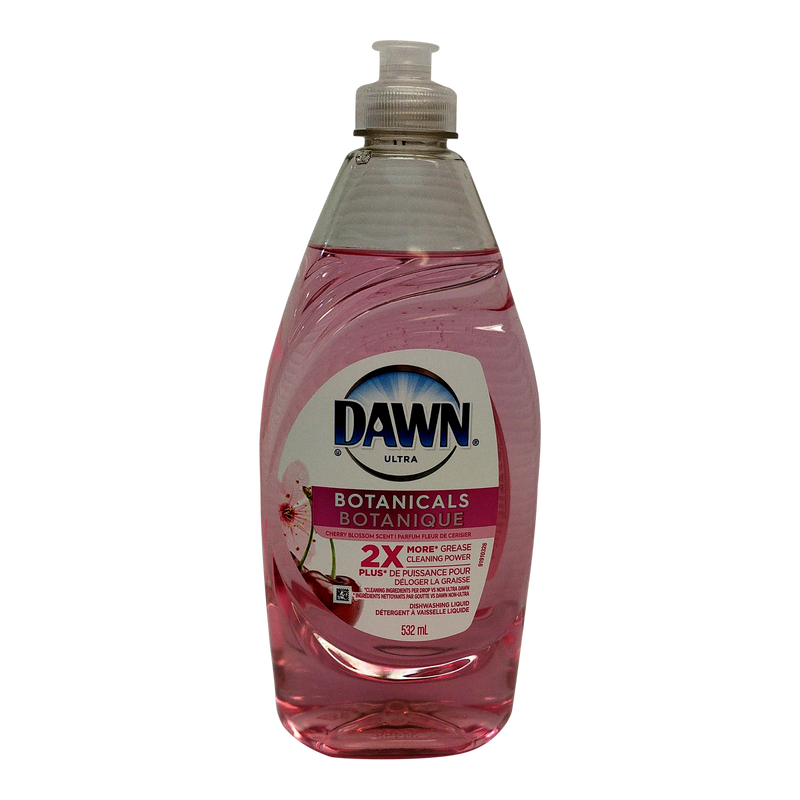 Dawn Ultra Botanicals Cherry Blossom Scent Diswashing Liquid, 532 mL