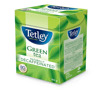 Tetley Green Tea Naturally Decaffeinated Tea, 160g  (80ct)