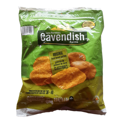 Cavendish Farms Original Hash Brown Patties, 2.50 kg
